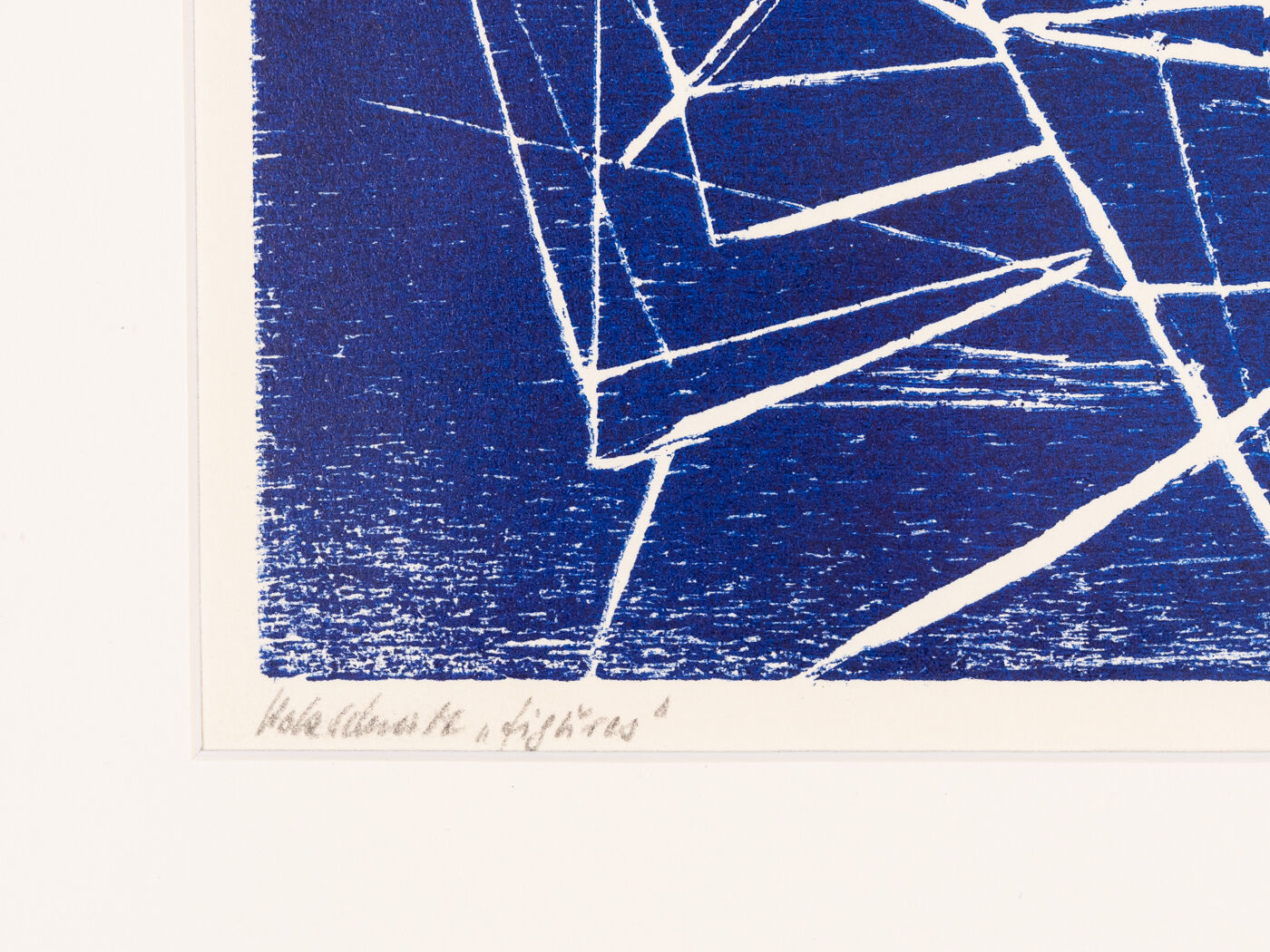 Netz, Wood Cut on Paper, 57 x 36 cm