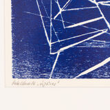 Netz, Wood Cut on Paper, 57 x 36 cm