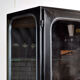 Vintage Glass & Iron Medical Cabinet, 1970s