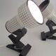 Pair of vintage clip-on spotlights