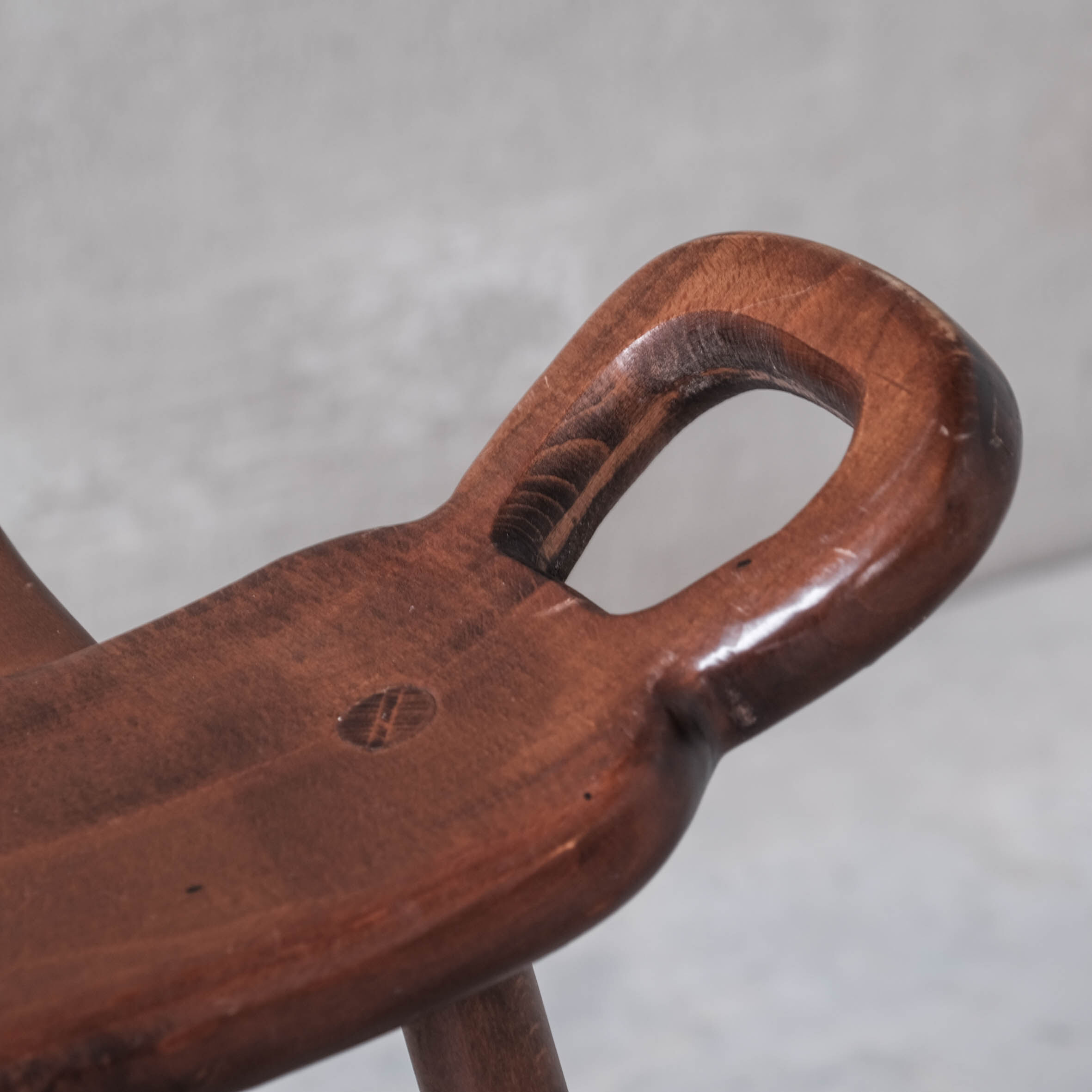 Brutalist mid-century 'Marbella' bar stool (up to 8 available)