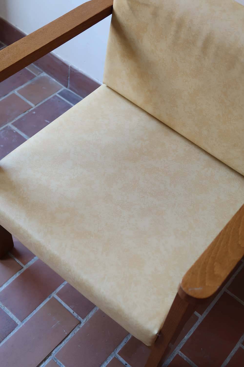 Pair of yellow armchairs