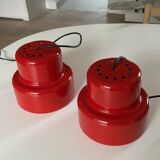 2 "Poker" pendant lights by Jo Hammerborg - Denmark 1970s
