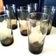 6 smoke-coloured glasses, torso effect, 1970s