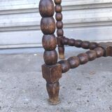 1930s turned wood side table