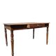 Antique French kitchen table 127 x 83 cm with drawer rustic