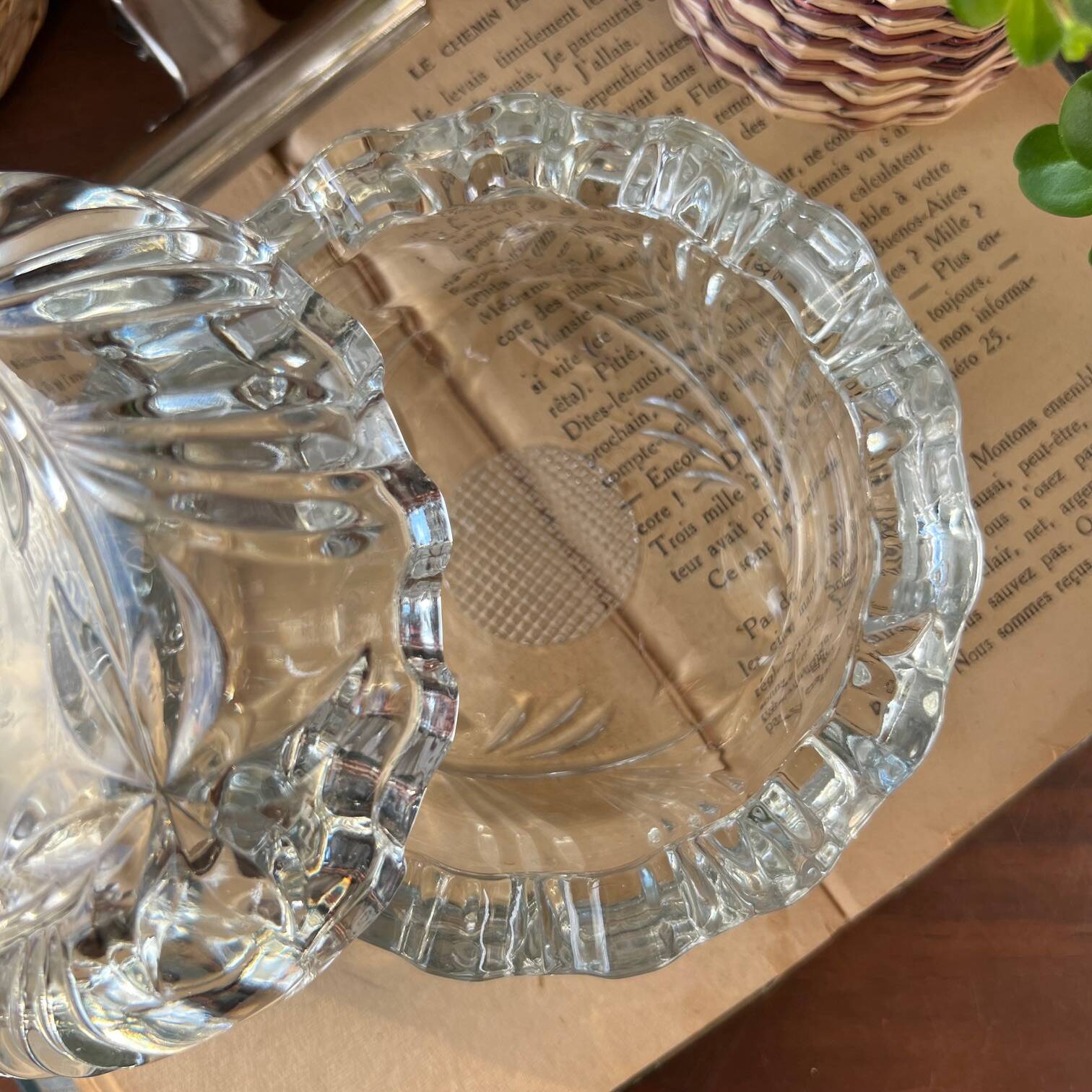 Crystal candy dish