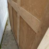 Art deco cabinet in natural wood