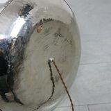 Vintage chrome eye wall lamp, 70s