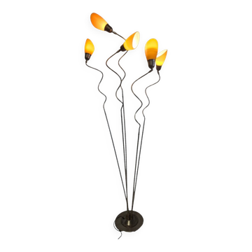 Vintage 200 cm Dutch floorlamp 1990s Pola Design Amstelveen 5 arms