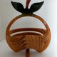 Equinoccio fruit basket in foldable wood from the 70s