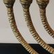 Jewish Menorah/Candlestick with 7 arms. Engraved Jerusalem, signed Wainberg Dim 16x16