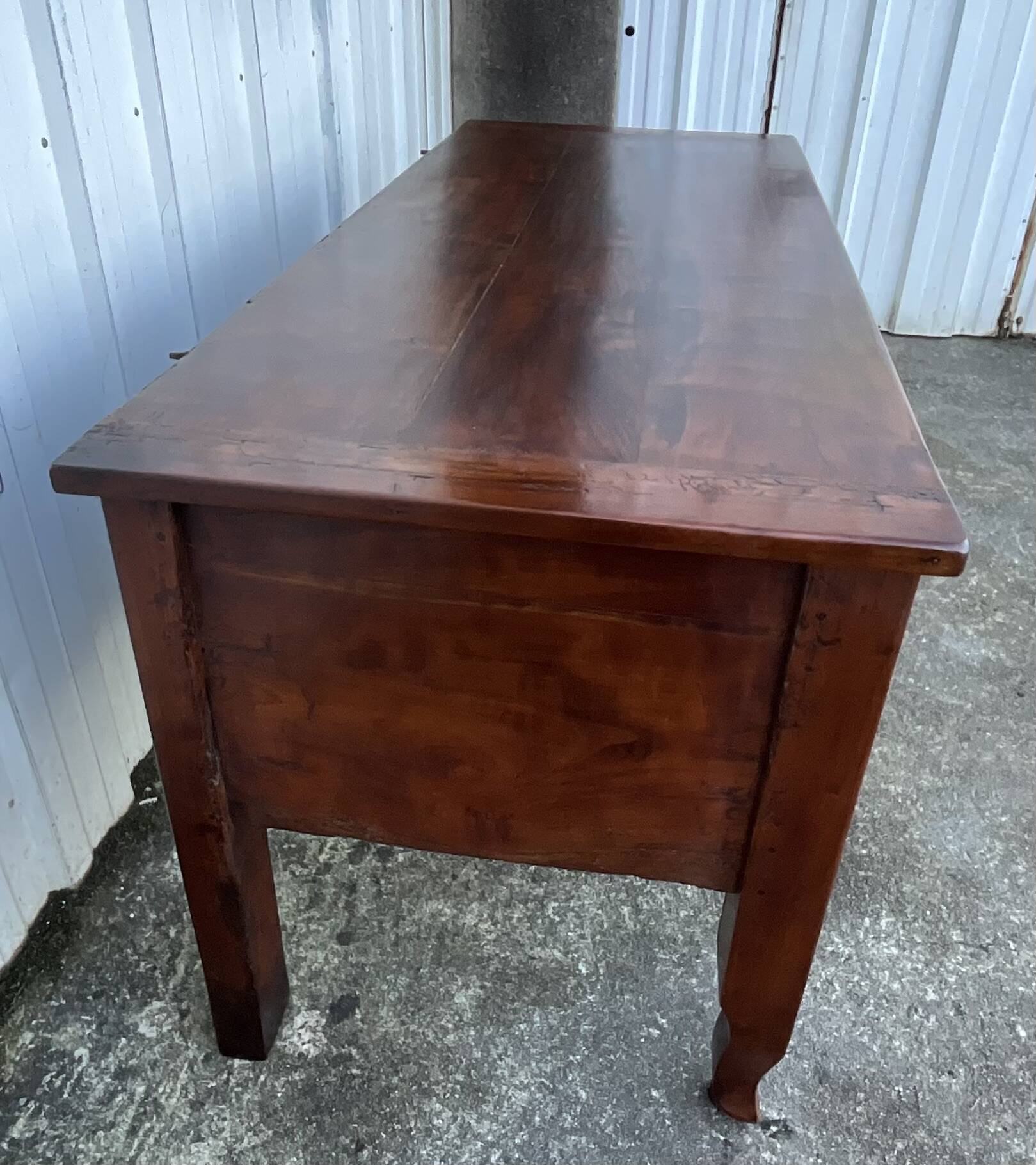 Solid cherry wood chest – late 19th century