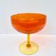 Grande coupe en verre soufflé style murano
