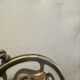 Vintage lampshade lace pleated transparent glass claw