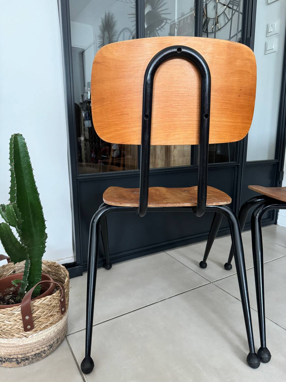 Vintage Mobilor school chair