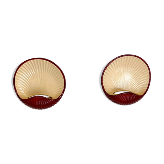 Pair of shell wall light