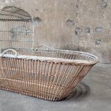 Large rattan cradle