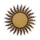 Large Rare Wooden Sun Mirror Sunburst Gold Leaf XL 86cm