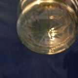Yellow glass liqueur carafe