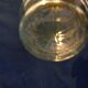 Carafe à liqueur en verre jaune