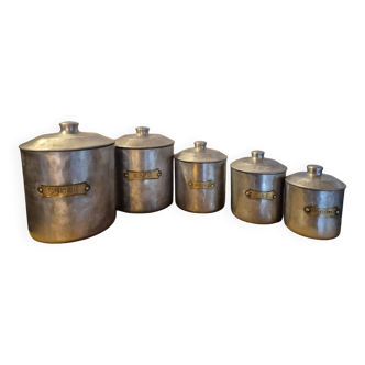 Series of vintage pots