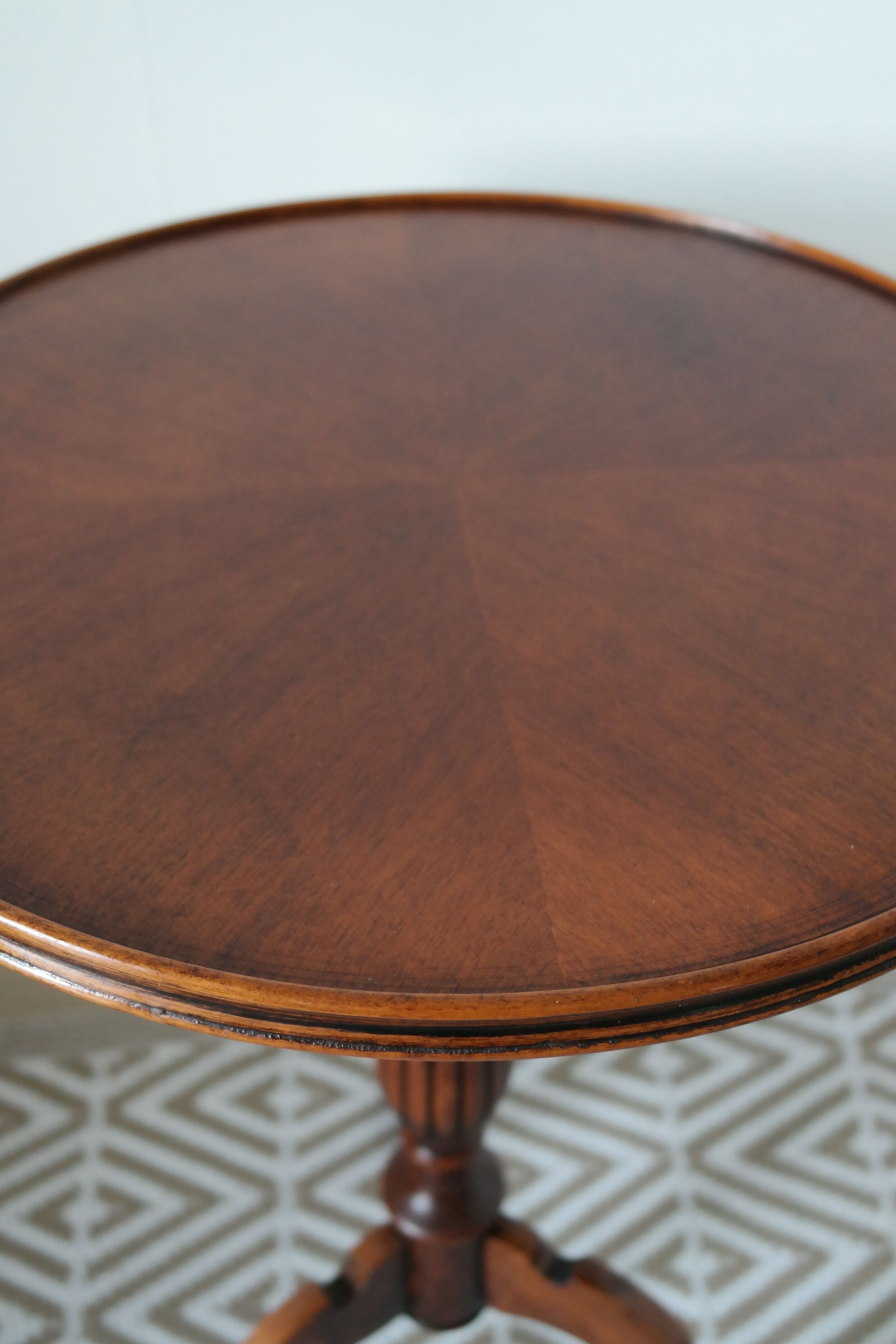 English-style mahogany side table