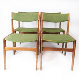 Set of four dining room chairs in teak by Erik Buch, 1960s
