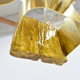 Mid-century design brass and resin pendant, 1960s / Hungary