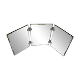 Wall triptych mirror; barber from the 1930s