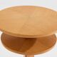 André Arbus table d'appoint en frêne et laiton vers 1940