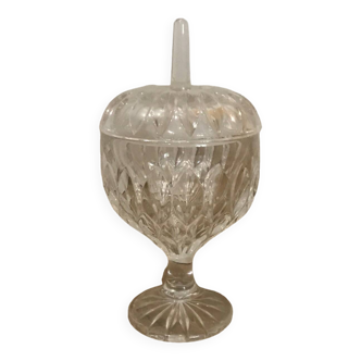 Crystal style candy dish
