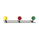 Wall coat rack triple 60s