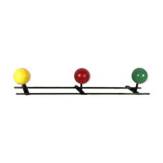 Wall coat rack triple 60s