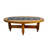 Oval coffee table by Guillerme and Chambron for "Your home", France 60s