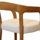 Chaise en bois et tissu