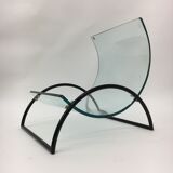 Italian magazine rack, 1980's, Gallotti & Radice