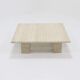 Mid century italian modern travertine coffee table 1970s