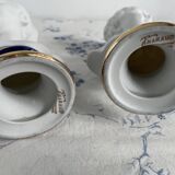 Pair of biscuit busts, Tharaud, Houdon, Louise and Alexandre Brongniart