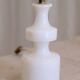 Geometric table lamp in alabaster 50s
