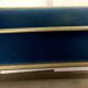 Directoire style bed in patinated beech, 20th century