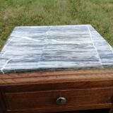 Art deco bedside on marble