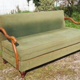 Louis XIII Style Convertible Sofa Sheep Bones