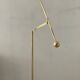 Vintage brass counterweight floor lamp