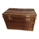 Old wicker transport trunk, early 20th century