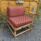 Fauteuil en rotin vintage