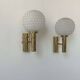 Vintage wall lamp, brass and opaline, Germany 1960
