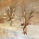 Pair of Italian sconces ear of wheat