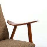 Mid Century Illum Wikkelsø Chaise longue en teck