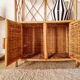 Etagère - bibliothèque en rotin
